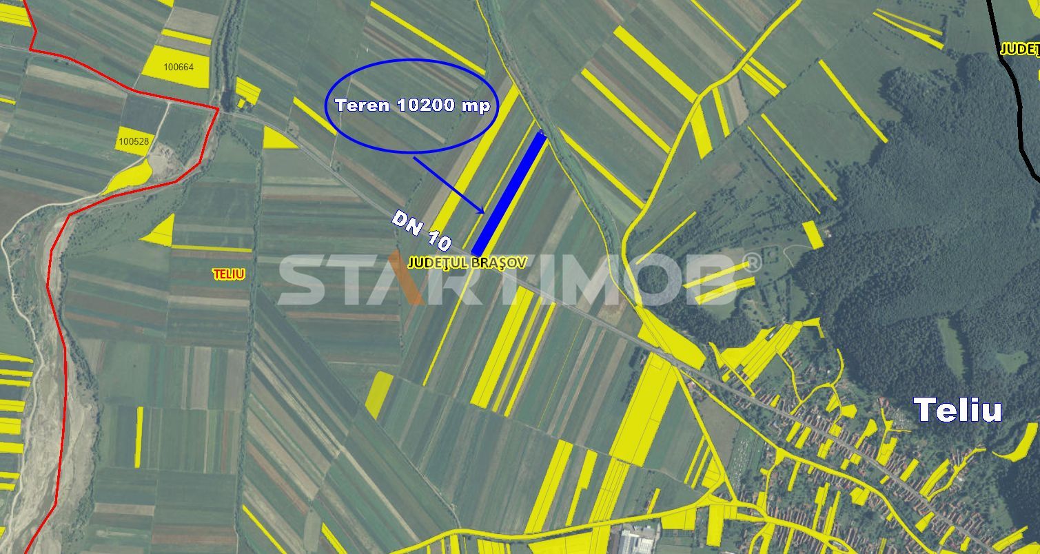 Teren cu front la DN 10 Teliu