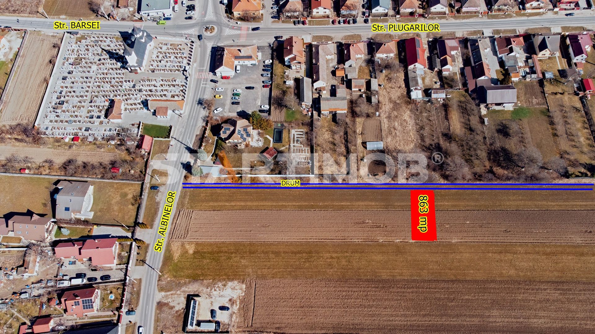 Teren intravilan construibil Stupini